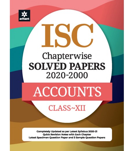 ISC Chapter Wise Solved Papers Accounts Class 12 | Latest Edition Oswaal ISC Class 12 - SchoolChamp.net